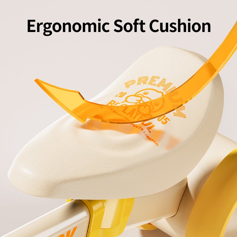 B.Duck - Toddler Balance Bike, Adjustable handlebar, Anti-slip Handle & Wheels, Indoor/Outdoor Ride, Yellow, 1.5- 3 Y - Image 3